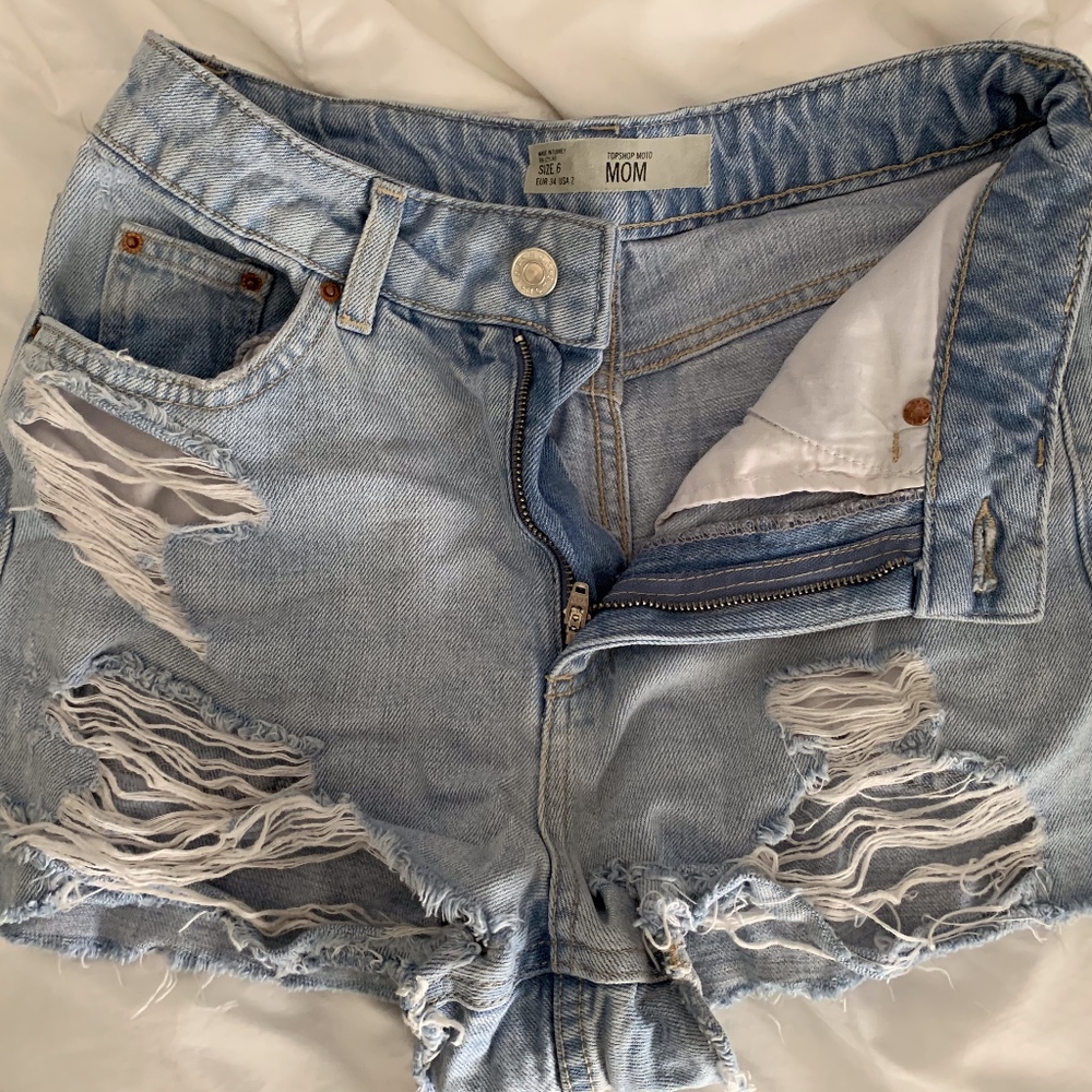 Topshop denim shorts